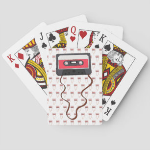 Ongewikkeld Cassettebandje Mixtapeband Retro Pokerkaarten