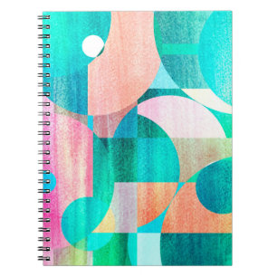 ongewoon lichtkleurig abstract patroon notitieboek
