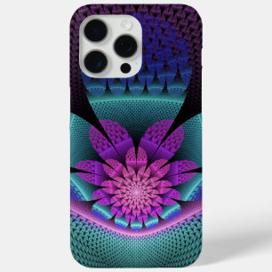 Ongewoon patroon Kleurrijke Fantasie Bloem Fractal iPhone 15 Pro Max Hoesje