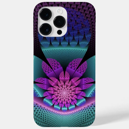 Ongewoon patroon Kleurrijke Fantasie Bloem Fractal Case-Mate iPhone Case (Achterkant)