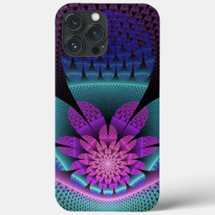 Ongewoon patroon Kleurrijke Fantasie Bloem Fractal iPhone 13 Pro Max Hoesje
