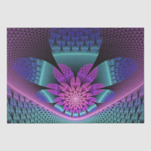 Ongewoon patroon Kleurrijke Fantasie Bloem Fractal Tissuepapier