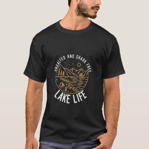 Ongezouten en haaivrij meer van het Life Lake Boat T-shirt