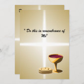 Ongezuurde Broden en Wijn Het Laatste Avondmaal Pa (Voorkant / Achterkant)