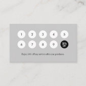 Ongle | Carte de fidélité du salon de beauté Fleur (Devant)