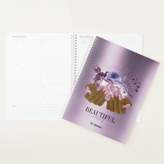 ongle salon de rendez-vous carnet main nails techn (Devant avec enveloppe)