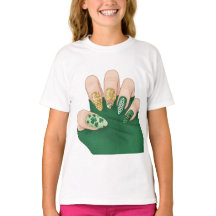ongles t-shirt main