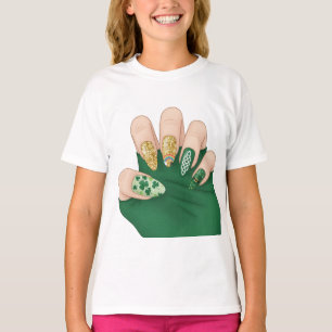 ongles t-shirt main