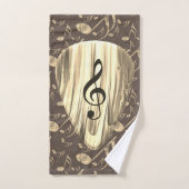 Onglet de guitare de notes musicales personnalisée (Serviette à main)