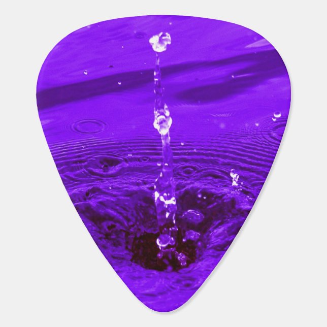 Onglet de guitare goutte d'eau violette (Dos)