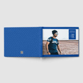 Onglet photo simple Graduation Livre d'invité bleu (Complet)