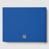 Onglet photo simple Graduation Livre d'invité bleu (Verso)