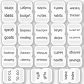Onglets de mini-index Bujo Étiquettes de planifica (Devant)
