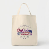 Ongoing Tote Bag Reusable Shopping & Coffee Tote (Devant)