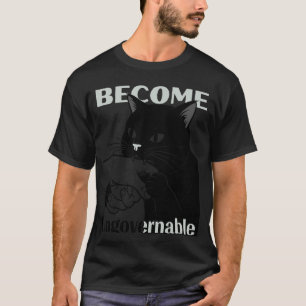 Ongreensbaar Worden - Zwarte Kat Bijt Hand Grappig T-shirt