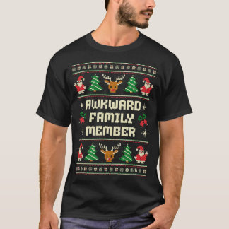 Onhandig familielid lelijke kersttrui t-shirt