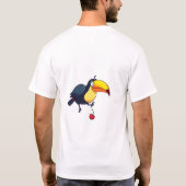 Onhandig Toucan Drops Fruit Grappig T-Shirt (Achterkant)