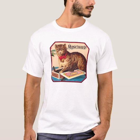 Onheil de kat t-shirt (Voorkant)