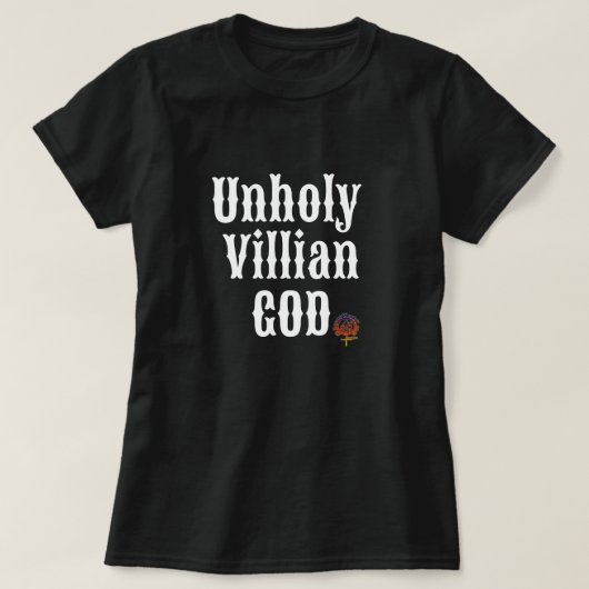 ONHEILIGE SCHURKENGOD T-SHIRT (Design voorkant)