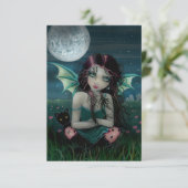 Onheilspellend zoet Halloween Briefkaart (Staand voorkant)