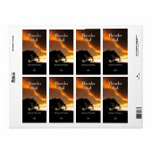 Onheilspellende zonsondergang ~ bierlabel etiket (Full Sheet)