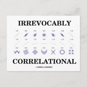 Onherroepelijk correlationeel (correlatiestatistie briefkaart