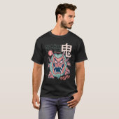 Oni Japanese Yokai Mask T-Shirt Edit (Devant entier)