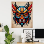 Oni Mask Poster (Thuiskantoor)