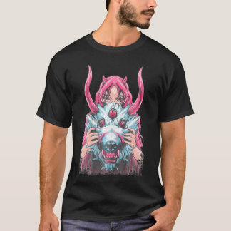 Oni Meisje Demon Japans Anime Meisje T-shirt