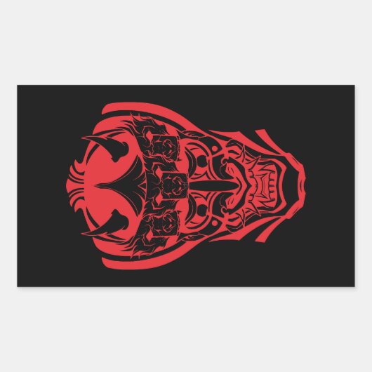 ONI RECHTHOEKIGE STICKER (Voorkant)