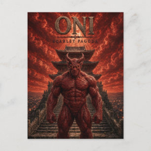 Oni Scarlett Pagode Donkere Cinema Briefkaart