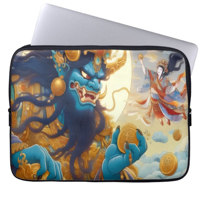 Oni Skies Laptop Sleeve (Voorkant)
