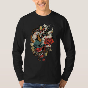 Oni Yokai Masker Boze Demon Japanse Mythologie Cul T-shirt
