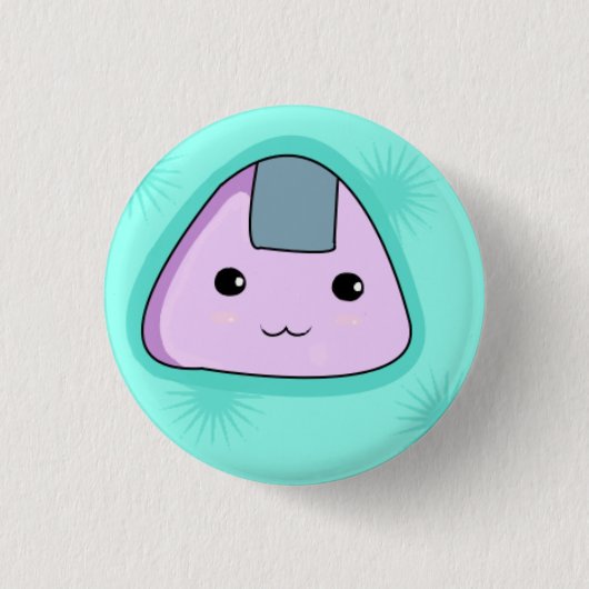 Onigiri - Blauwe Button (Voorkant)