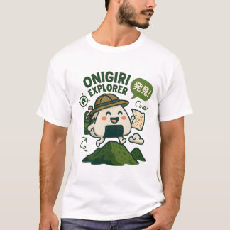 Onigiri Explorer – Adventure Wrapped in Rice T-shirt