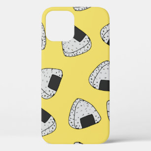 Onigiri (japanse rijstbal) achtergrond. Naadloos iPhone 12 Hoesje