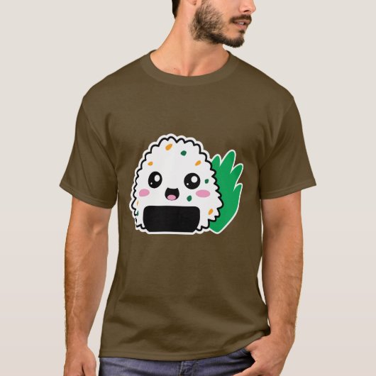 Onigiri T-shirt (Donker) (Voorkant)