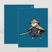 Onion Ronin Wandering Samurai Warrior Illustration Briefkaart (Voorkant / Achterkant)