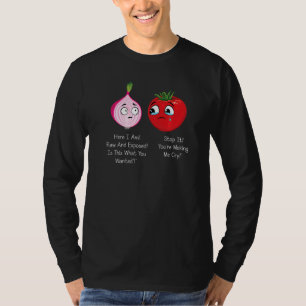 Onion & Tomato Pun Jokes T-shirt