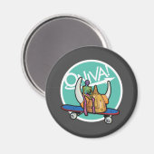 ONIVA ! Aimant Viking Squelette (Recto/Verso)