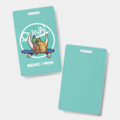 ONIVA ! Badge squelette Viking (Avant & arrière)