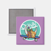 ONIVA! Squelette Viking Magnet Magneet (Voorkant / Achterkant)