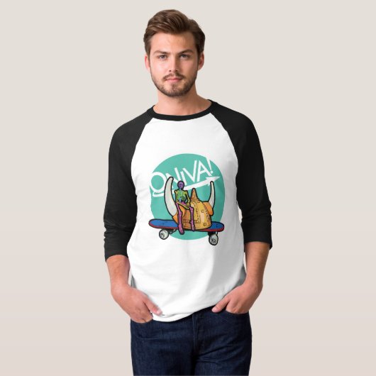 ONIVA! Squelette Viking T-shirt (Voorkant volledig)