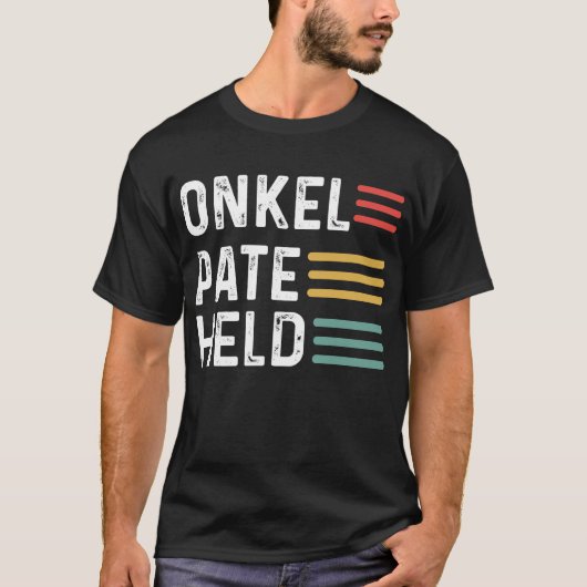 Onkel Pate Held Patenonkel Patenkind Neffe Nichte T-shirt (Voorkant)
