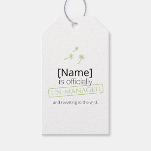 Onkruid Gebeurt schattig cynische paardenbloem Gra Cadeaulabel