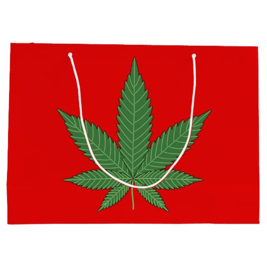 Onkruidblad gepersonaliseerd large cadeauzakje (Achterkant)