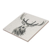  onkruideniersvlees zwart-wit tegeltje (Zijkant)