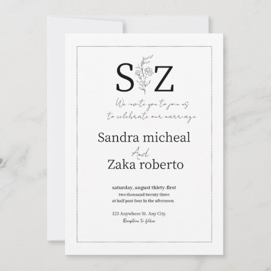 Onkruidentrekkersuitnodiging Kaart (Voorkant)