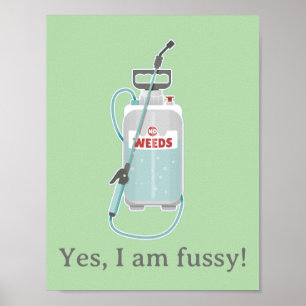 onkruidspray tuinonderhoud poster