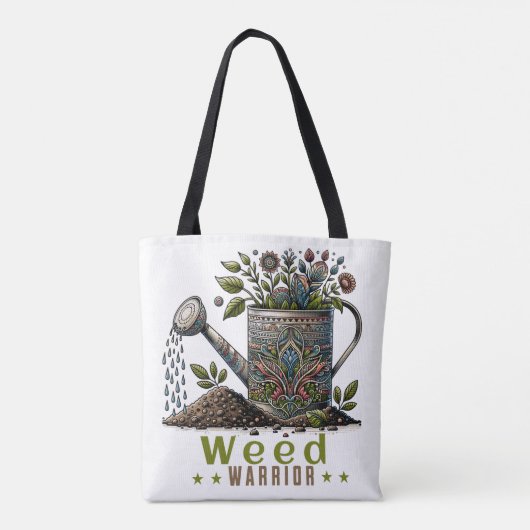 onkruidverdelger gieter kan Canvas tassen (Achterkant)